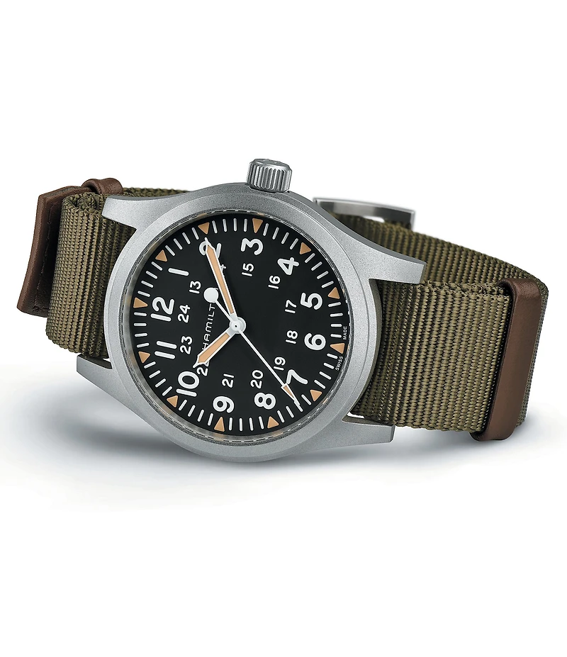 Hamilton Men's Khaki Field Mechanical NATO Strap Automatic Bracelet Watch