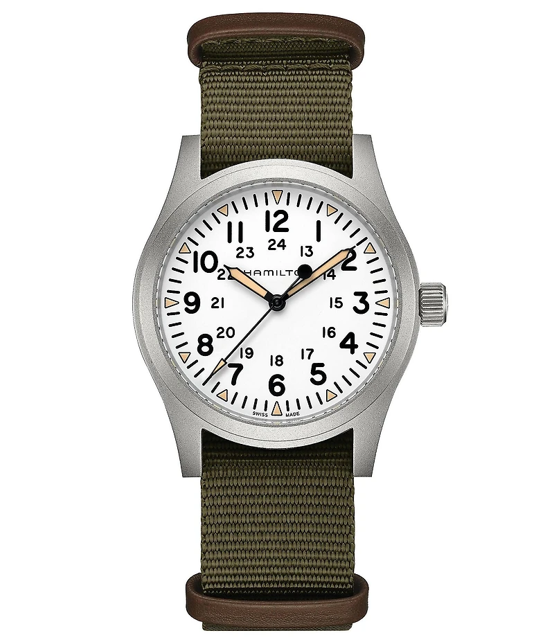 Hamilton Men's Khaki Field Mechanical NATO Strap Automatic Bracelet Watch