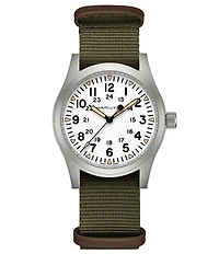 Hamilton Men's Khaki Field Mechanical NATO Strap Automatic Bracelet Watch