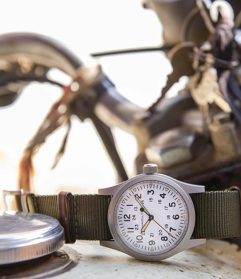 Hamilton Khaki Field Mechanical NATO Strap Watch