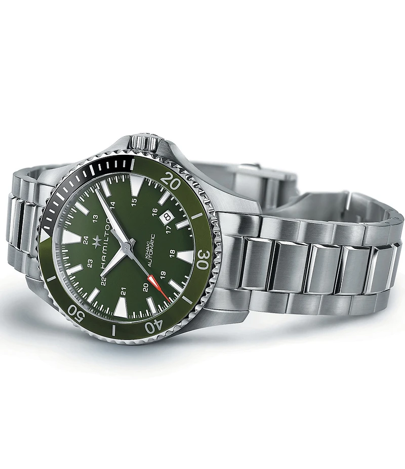 Hamilton Men's Khaki Navy Scuba Automatic Stainless Steel Bracelet Watch