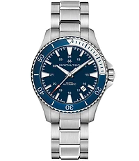 Hamilton Khaki Navy Scuba Automatic Crystal Sapphire Bracelet Watch