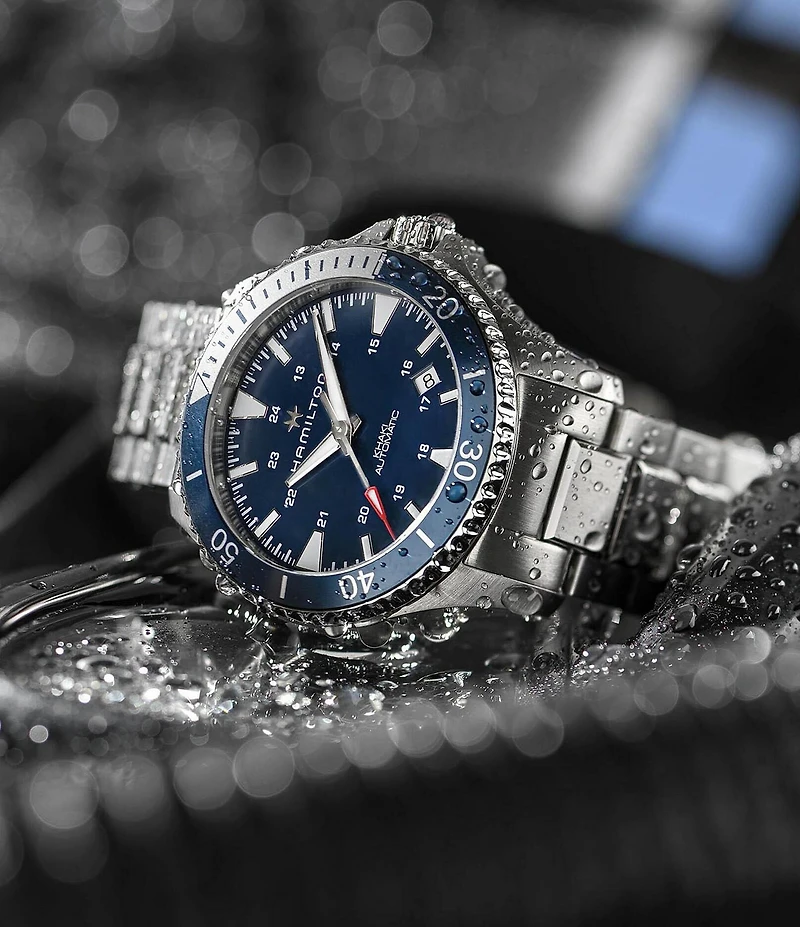 Hamilton Khaki Navy Scuba Automatic Crystal Sapphire Bracelet Watch