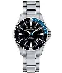 Hamilton Khaki Navy Scuba Automatic Crystal Sapphire Bracelet Watch