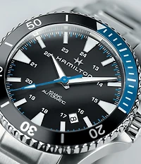 Hamilton Khaki Navy Scuba Automatic Crystal Sapphire Bracelet Watch