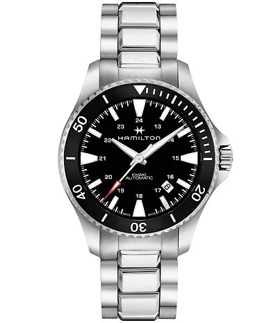 Hamilton Khaki Navy Scuba Automatic Crystal Sapphire Bracelet Watch
