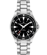Hamilton Khaki Navy Scuba Automatic Crystal Sapphire Bracelet Watch