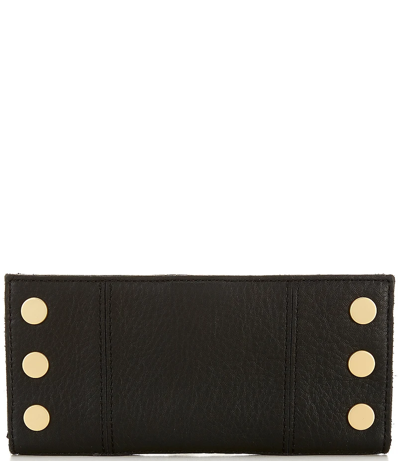 Hammitt 110 North Pebble Leather Gold Studded Checkbook Wallet