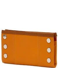 Hammitt 110 North Pebble Leather Gold Studded Checkbook Wallet