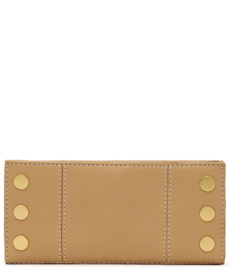 Hammitt 110 North Pebble Leather Gold Studded Checkbook Wallet