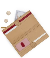 Hammitt 110 North Pebble Leather Gold Studded Checkbook Wallet