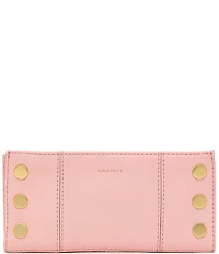 Hammitt 110 North Pebble Leather Gold Studded Checkbook Wallet