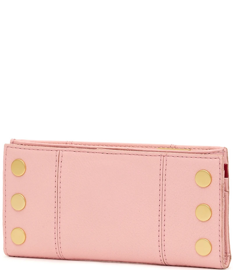 Hammitt 110 North Pebble Leather Gold Studded Checkbook Wallet