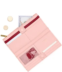 Hammitt 110 North Pebble Leather Gold Studded Checkbook Wallet