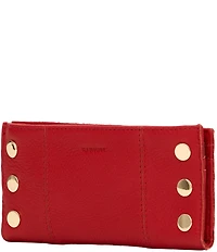 Hammitt 110 North Pebble Leather Gold Studded Checkbook Wallet