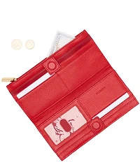 Hammitt 110 North Pebble Leather Gold Studded Checkbook Wallet