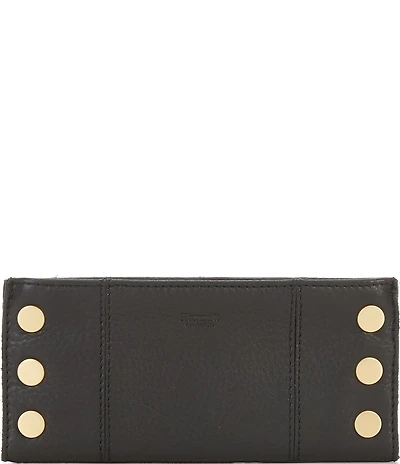 Hammitt 110 North Pebble Leather Gold Studded Checkbook Wallet