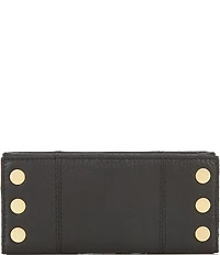 Hammitt 110 North Pebble Leather Gold Studded Checkbook Wallet