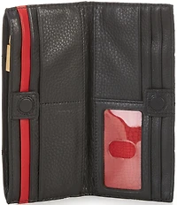 Hammitt 110 North Pebble Leather Gold Studded Checkbook Wallet
