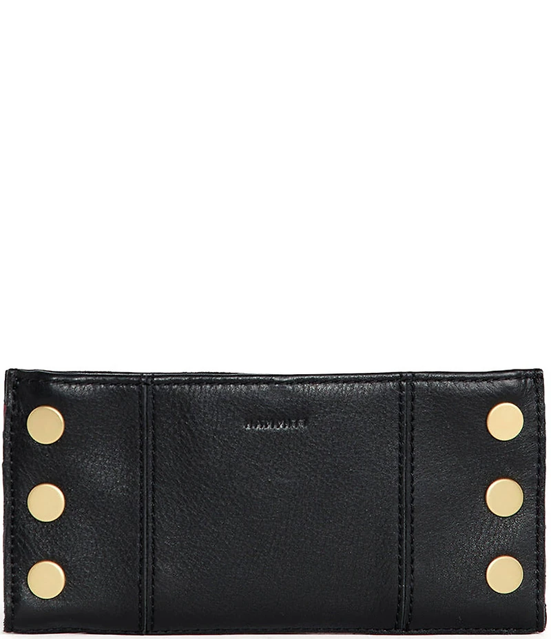 Hammitt 110 North Pebble Leather Gold Studded Checkbook Wallet