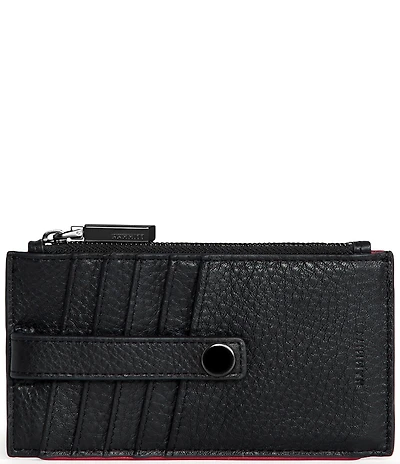 Hammitt 210 West Leather Gunmetal Studded Card Holder