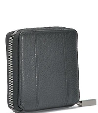 Hammitt 5 North Gunmetal Leather Compact Wallet