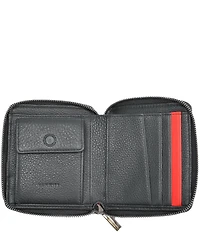 Hammitt 5 North Gunmetal Leather Compact Wallet