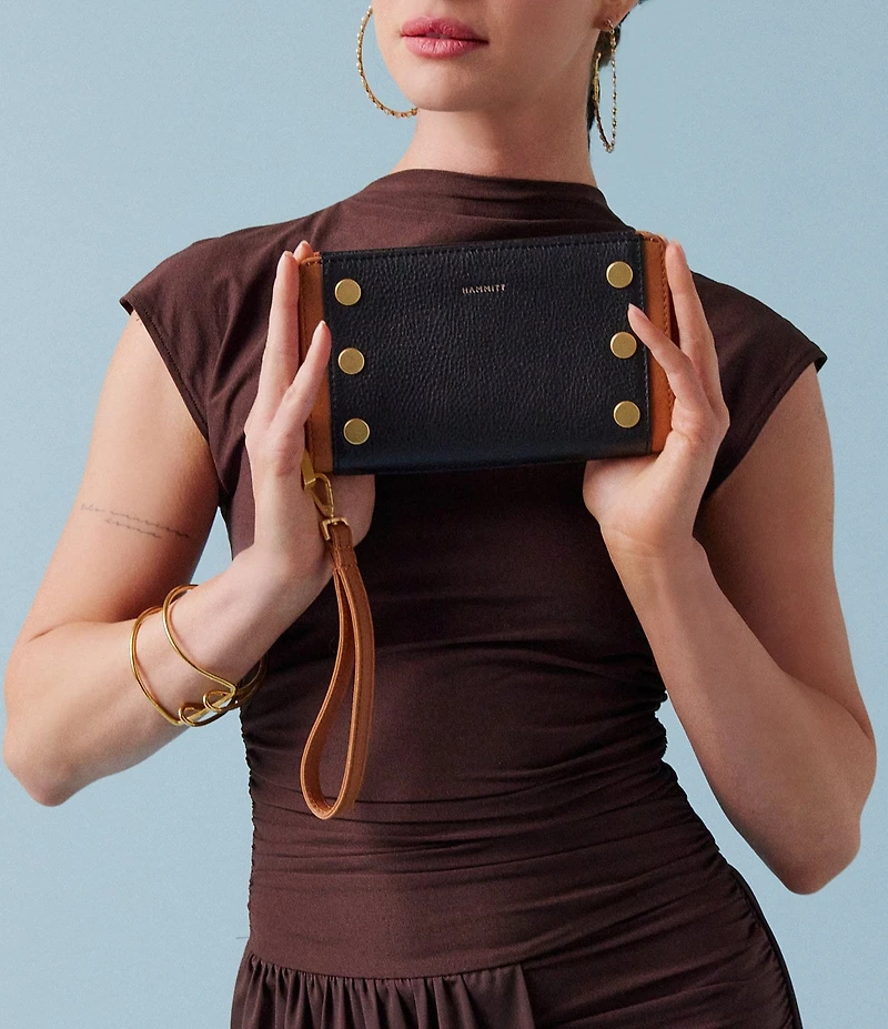 Hammitt Bryant Contrast Trim Continental Wristlet Wallet