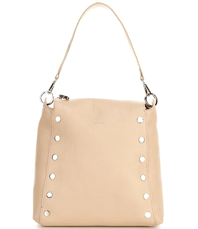Hammitt Bryant Large Pebble Leather Gold Stud Shoulder Bag