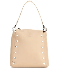 Hammitt Bryant Large Pebble Leather Gold Stud Shoulder Bag