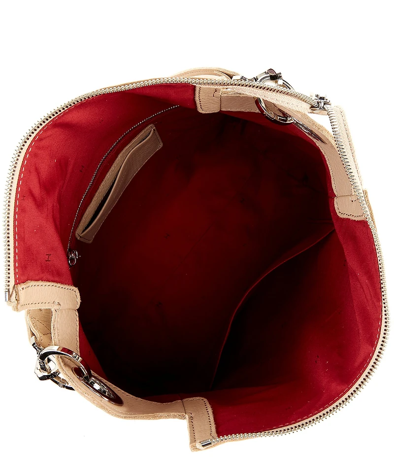 Hammitt Bryant Large Pebble Leather Gold Stud Shoulder Bag