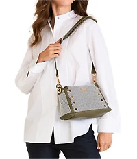 Hammitt Bryant Medium Meadow Contrast Trim Shoulder Bag
