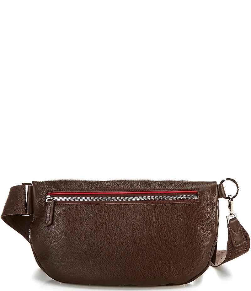 Hammitt Charles Brushed Silver Large Belt Bag
