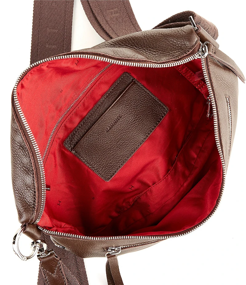 Hammitt Charles Brushed Silver Large Belt Bag