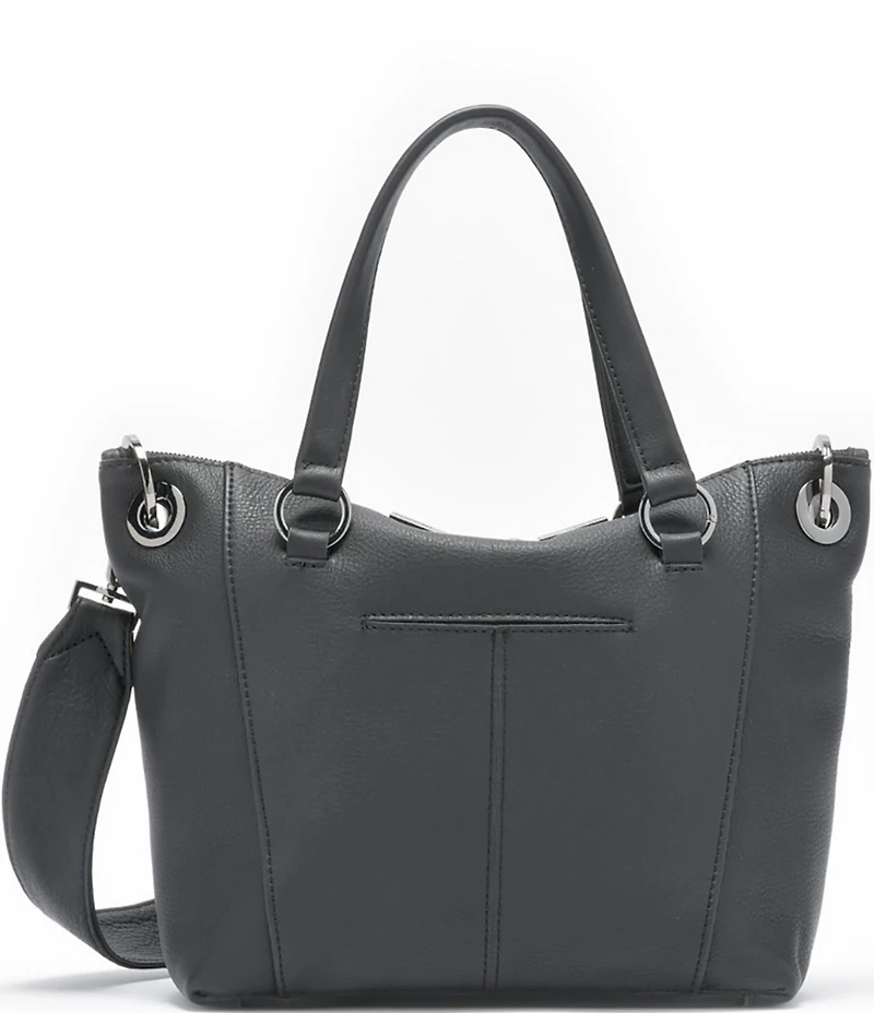 Hammitt Daniel Medium Leather Gunmetal Studded Crossbody Satchel Bag