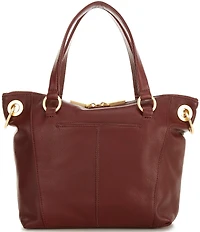 Hammitt Daniel Pebble Leather Gold Studded Medium Satchel Bag