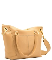 Hammitt Daniel Pebble Leather Gold Studded Medium Satchel Bag