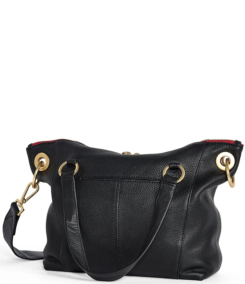 Hammitt Daniel Medium Leather Gold Studded Satchel Bag