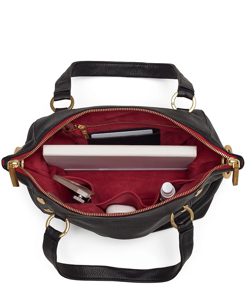 Hammitt Daniel Medium Leather Gold Studded Satchel Bag