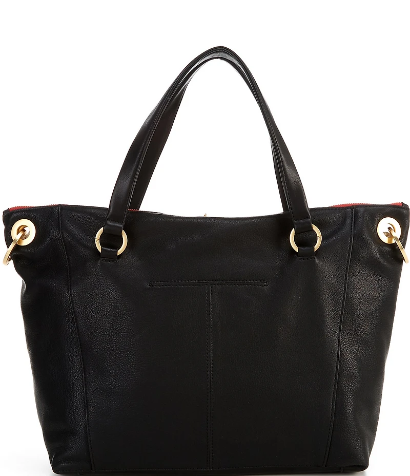 Hammitt Daniel Rivet Large Red Zipper Gold Studded Tote Bag