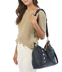Hammitt Daniel Rivet Large Red Zipper Gold Studded Tote Bag