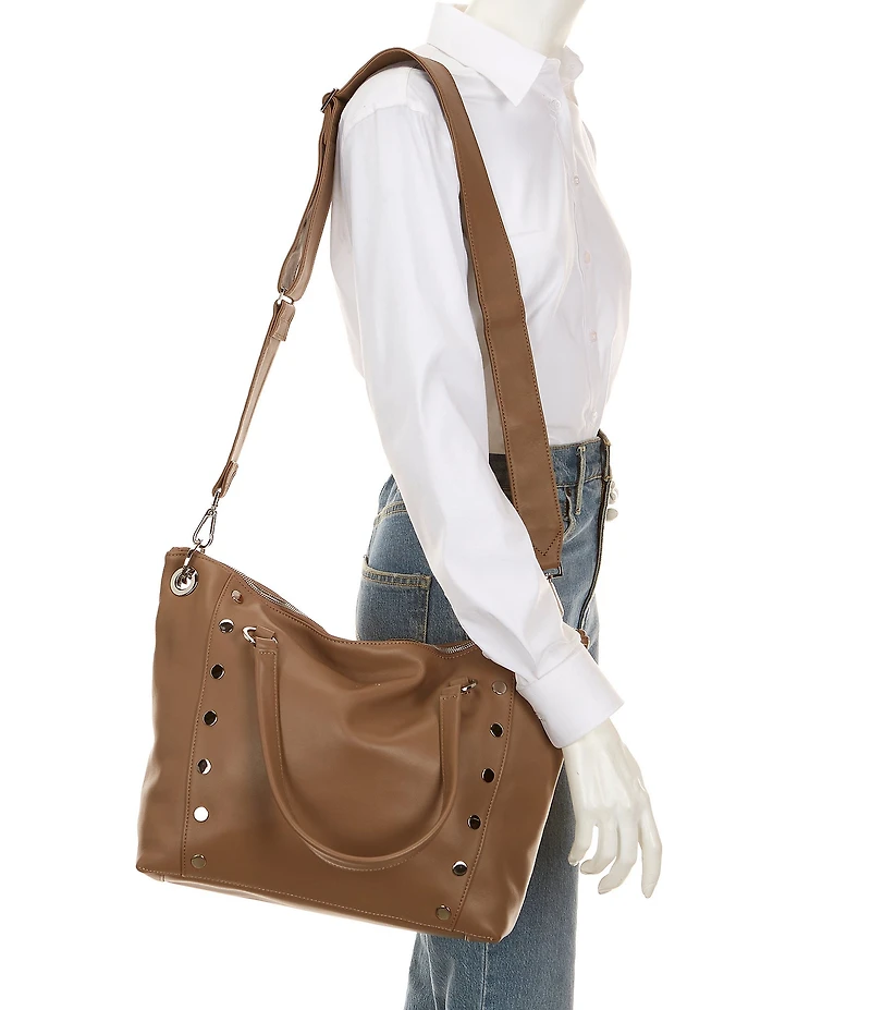 Hammitt Daniel Large Silver Stud Shoulder Bag