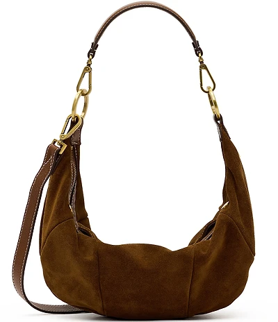 Hammitt Erica Medium Suede Croissant Shoulder Bag