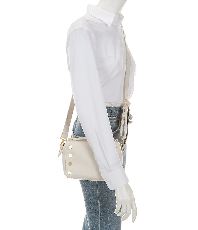 Hammitt Evan Gold Studded Pebbled Leather Crossbody Bag