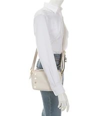 Hammitt Evan Gold Studded Pebbled Leather Crossbody Bag