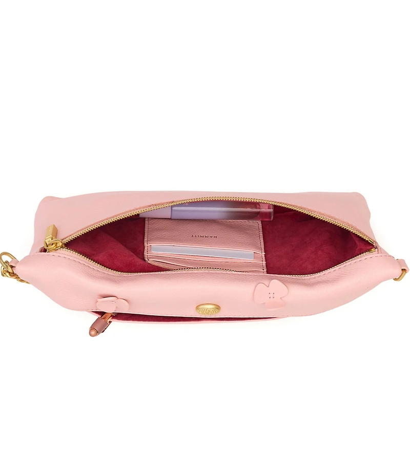 Hammitt Invitation Brushed Gold Floral Clutch