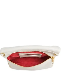 Hammitt Fold-Over VIP Leather Medium Gold Hardware Crossbody Bag