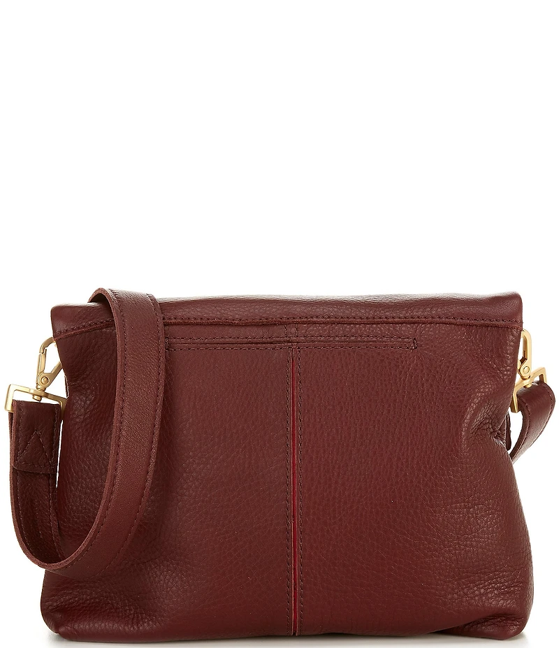 Hammitt Fold-Over VIP Leather Medium Gold Hardware Crossbody Bag