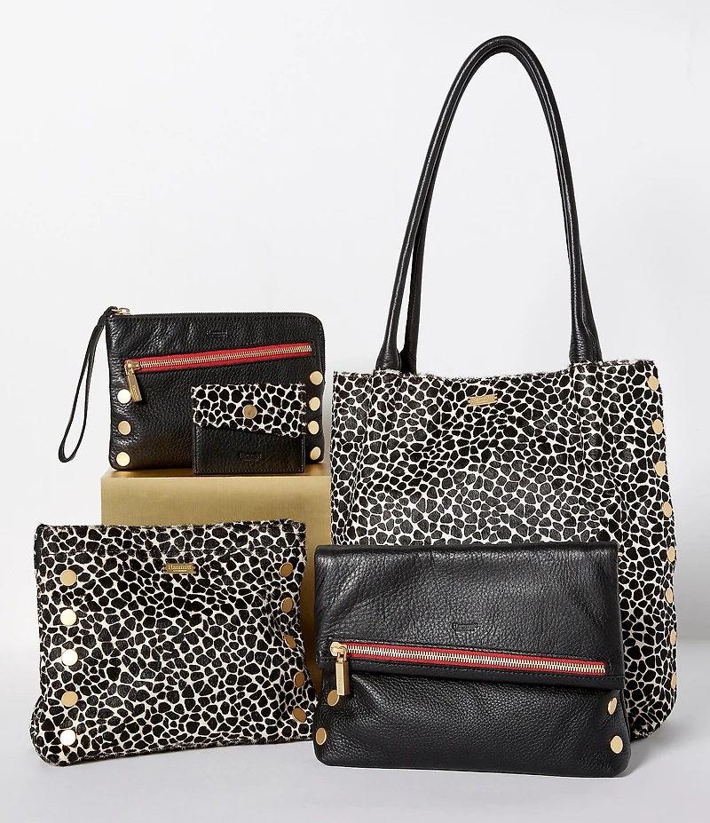 Hammitt Fold-Over VIP Leather Medium Gold Hardware Crossbody Bag