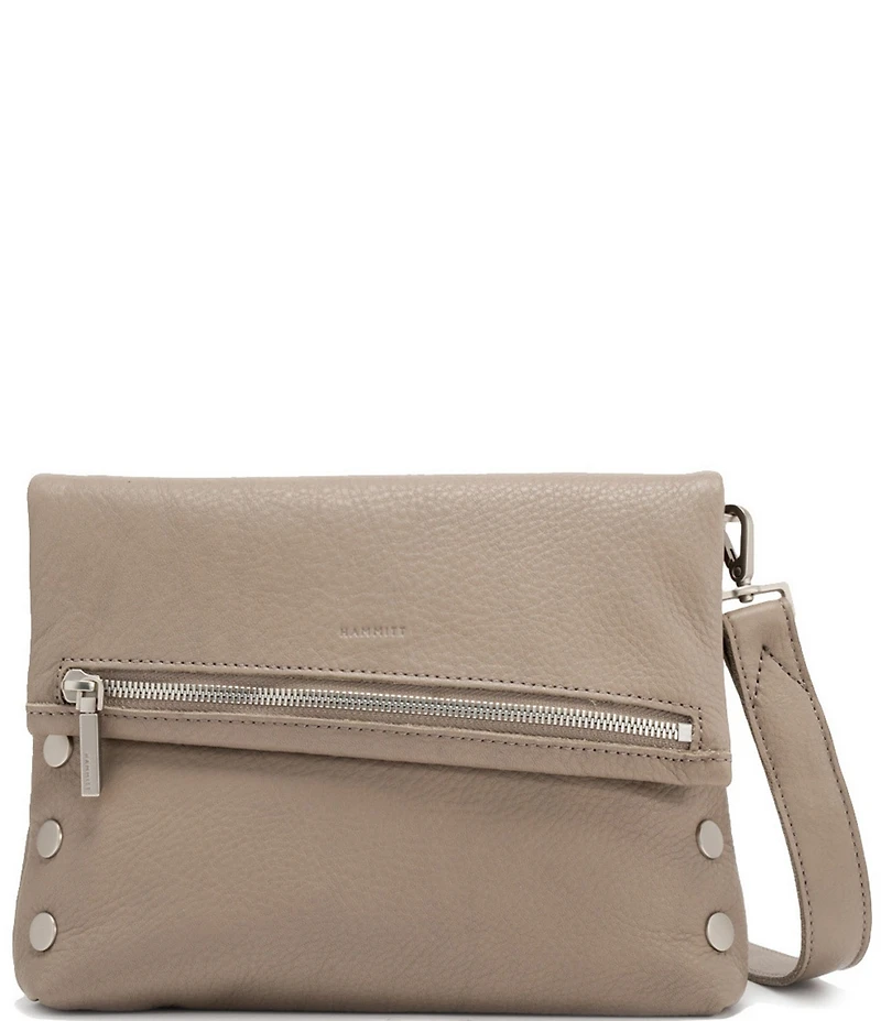 Hammitt VIP Foldover Medium Silver Stud Crossbody Bag